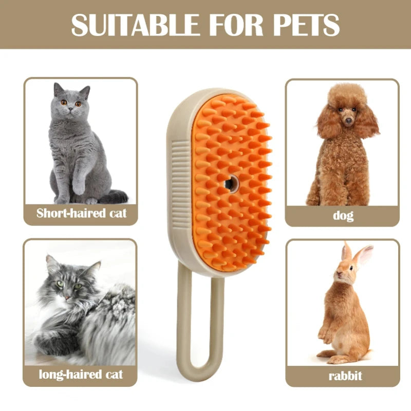 Steam Pet Hair Remover Brush